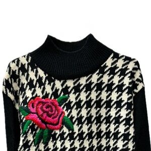 Vintage Knit Houndstooth Dress